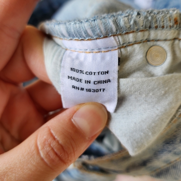 Princess Polly asymmetric crossover waist straight leg jeans size 6 - Picture 9 of 13